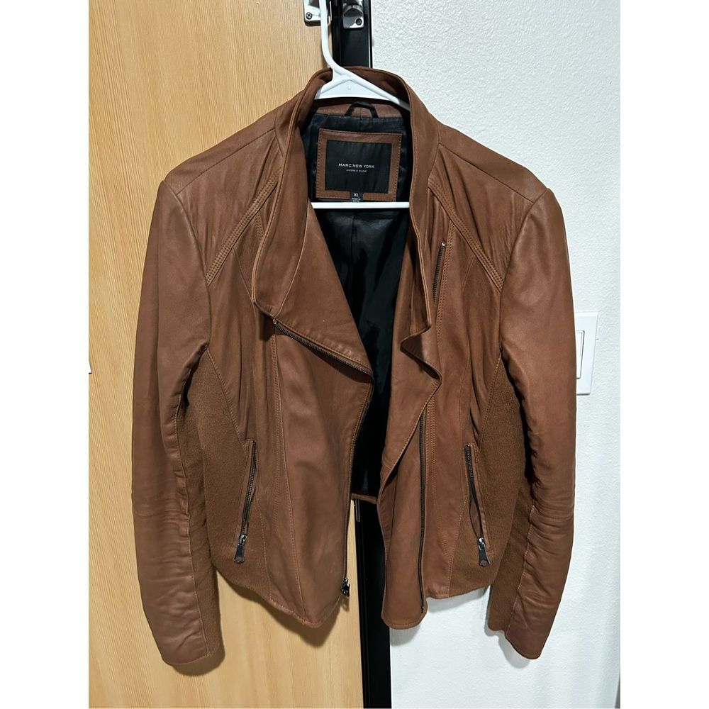 Andrew Marc Leather Jacket women’s XL
